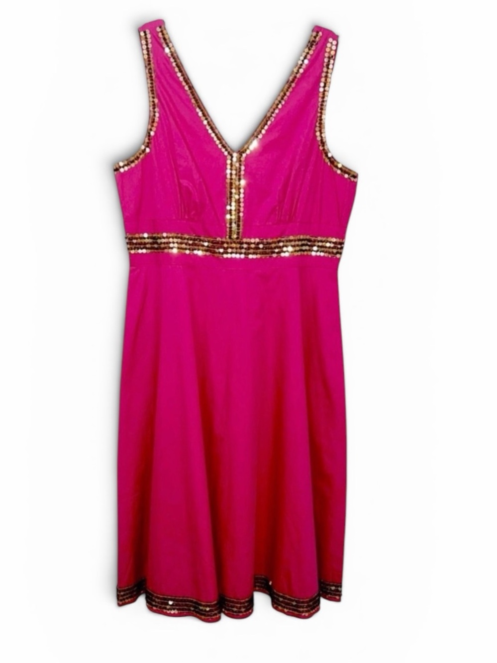 New metro Style Womens Pink Dress 100% Linen Size 10